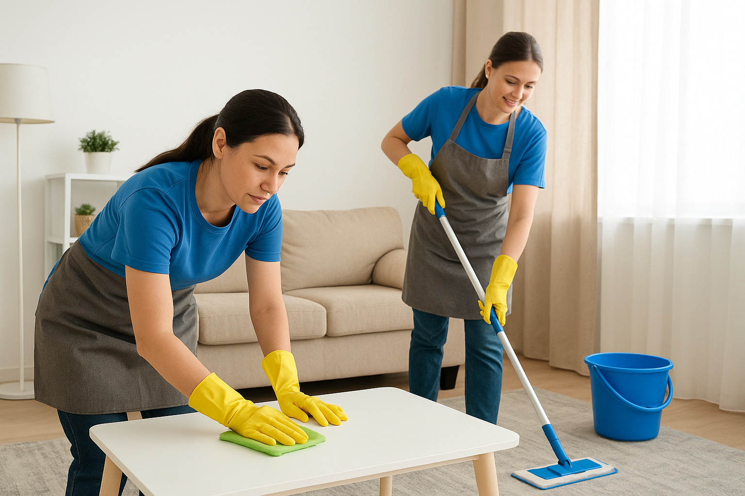 Mersin ev temizliği yapan bayan personel