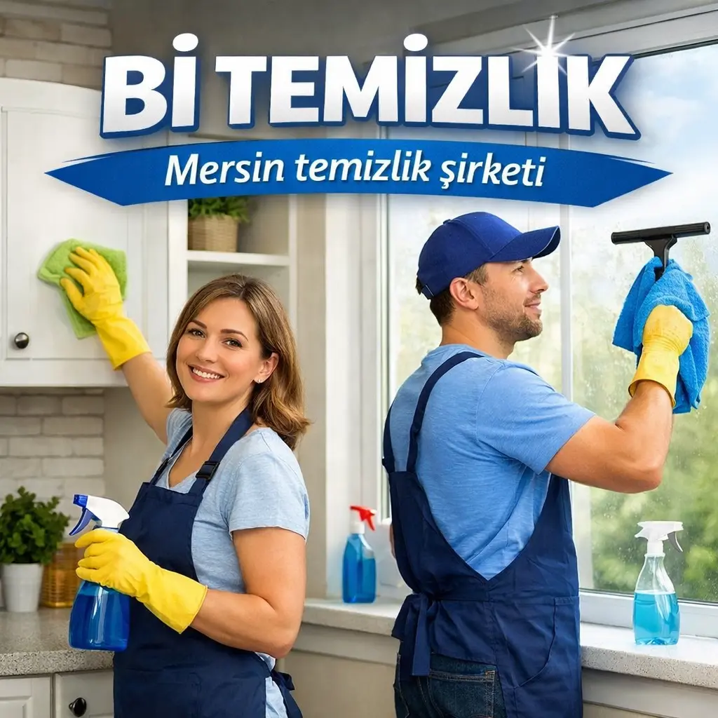 Mersin temizlik şirketleri arasında profesyonel ekipmanlarıyla hizmet veren ekip.