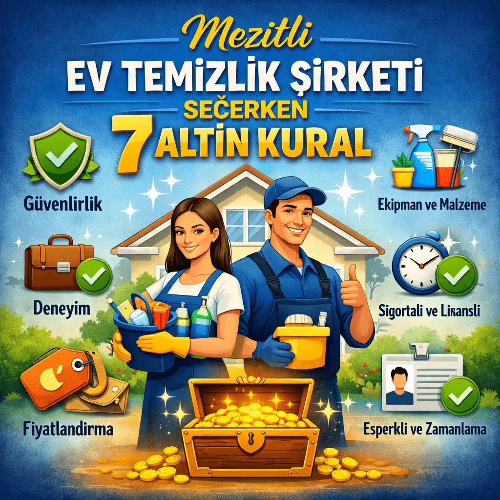 Mezitli Ev Temizlik Şirketi Seçerken 7 Altın Kural
